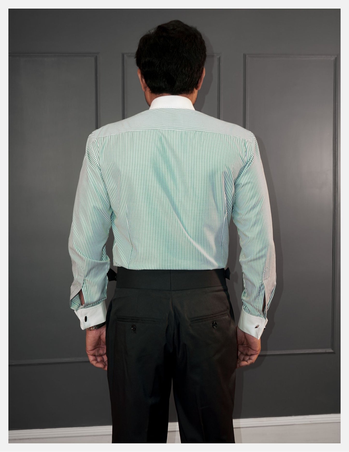 Non Iron Banker Stripes Formal Shirt