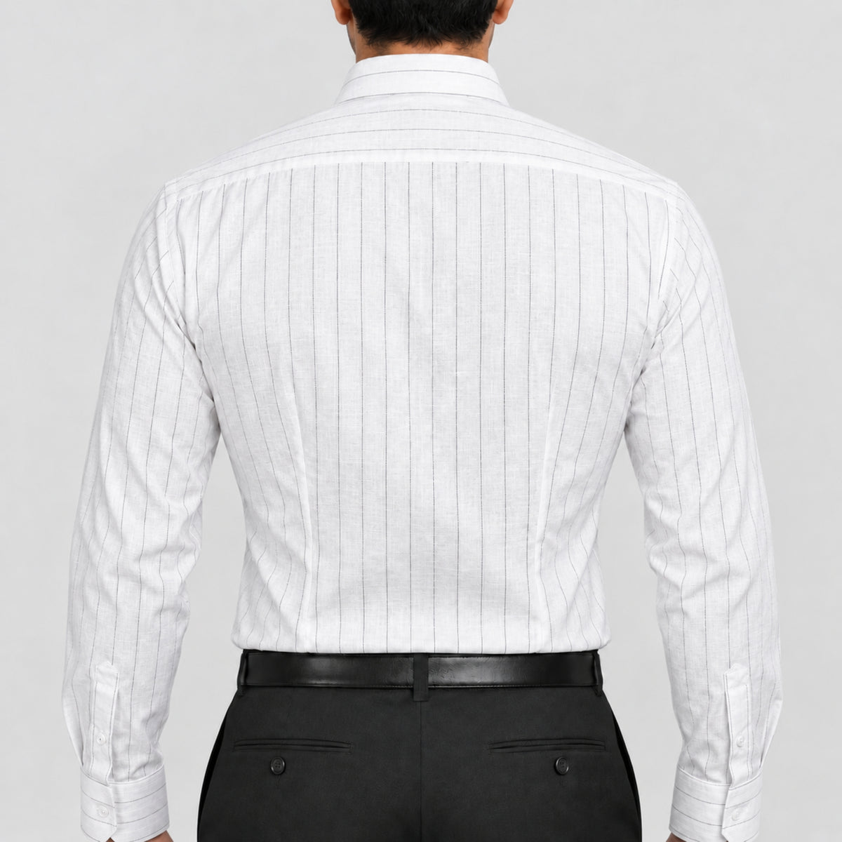 Black Chalk Stripe Shirt