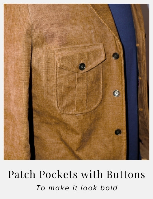 Corduroy Jacket with Lapels