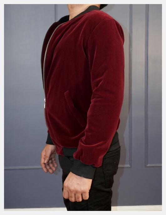 Velvet Bomber Jacket