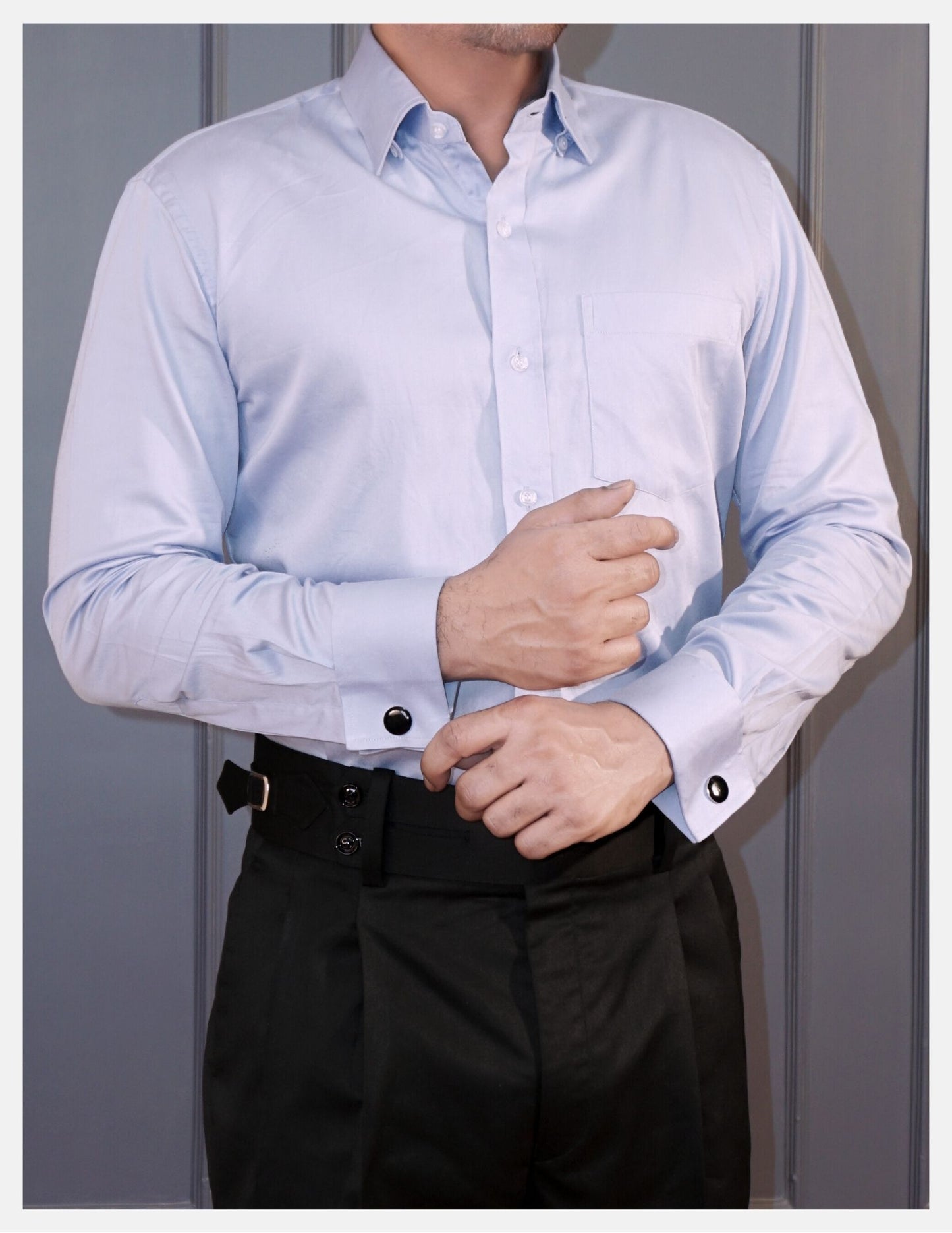 Non Iron Solid Cotton Silk Formal Shirt
