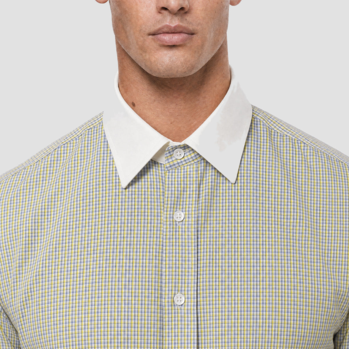Yellow Check Banker Shirt
