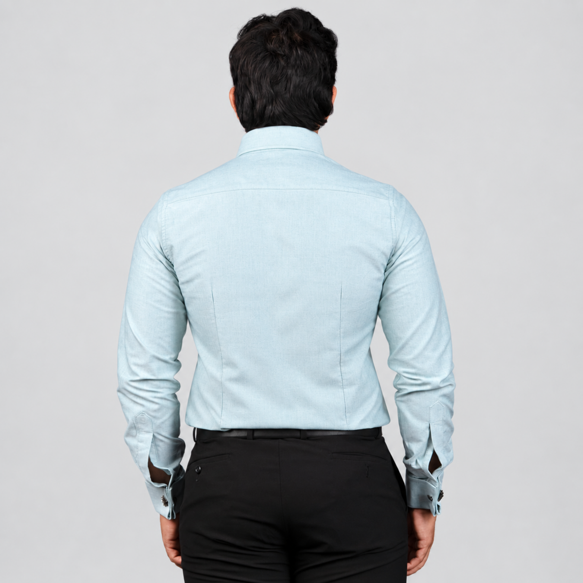 Pista Green Premium Luxury Cotton Oxford Formal Shirt for Men – French Cuffs