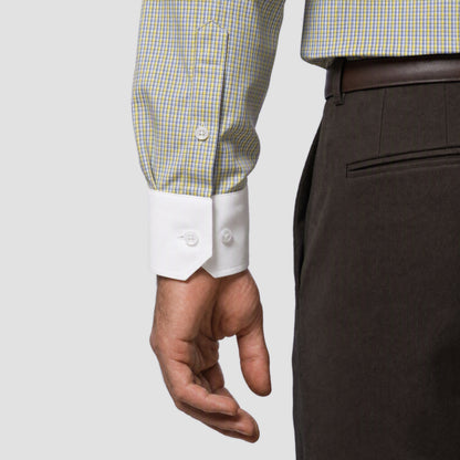 Yellow Check Banker Shirt