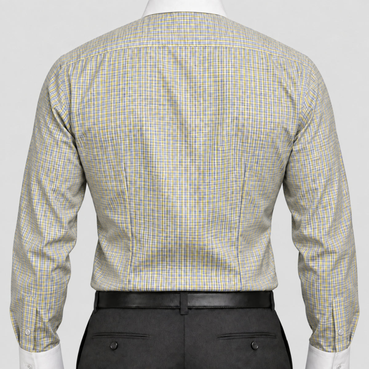 Yellow Check Banker Shirt