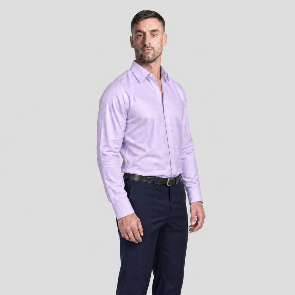 Lavender Solid Shirt