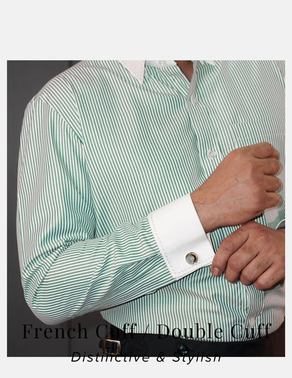 Non Iron Banker Stripes Formal Shirt