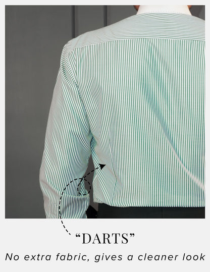 Non Iron Banker Stripes Formal Shirt