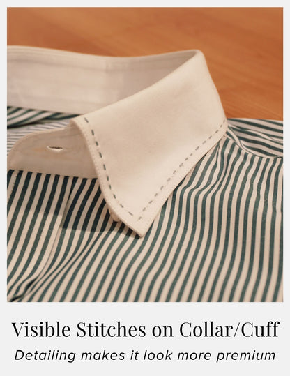 Non Iron Banker Stripes Formal Shirt