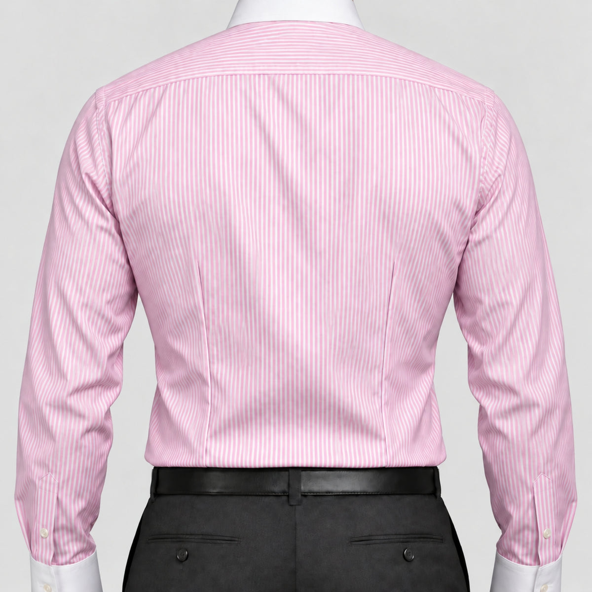 Pink Banker Stripe Shirt