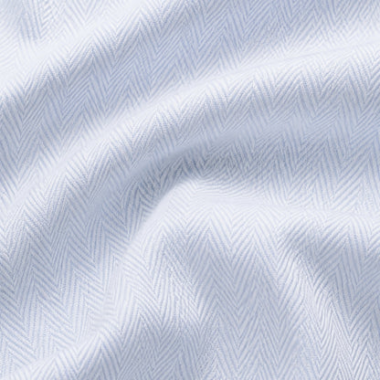 White Herringbone Weave Shirt