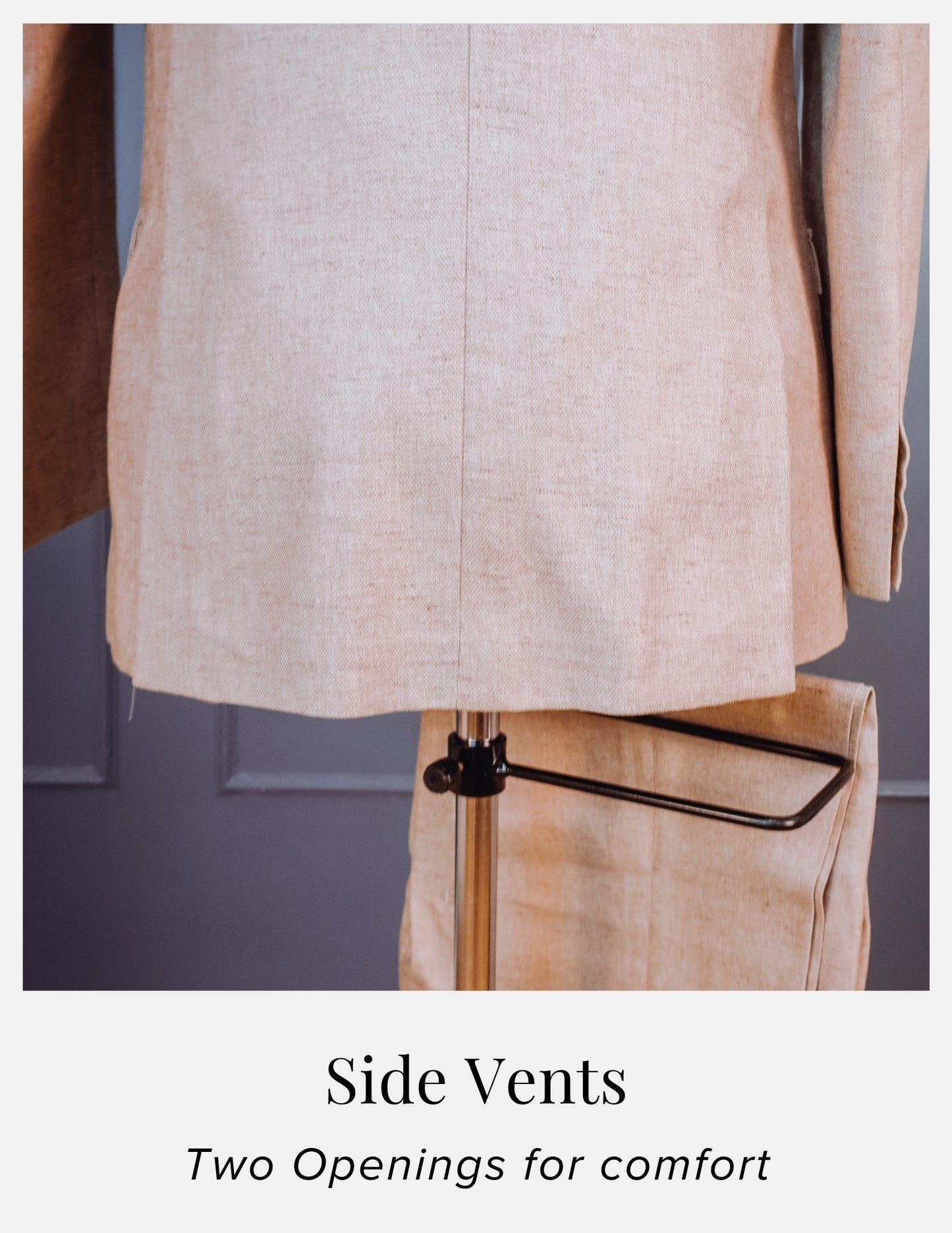 Single Breasted Double Button Suit with Patch Pockets