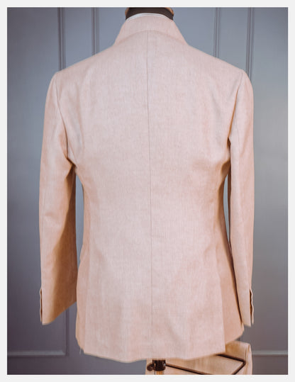 Single Breasted Double Button Suit with Patch Pockets