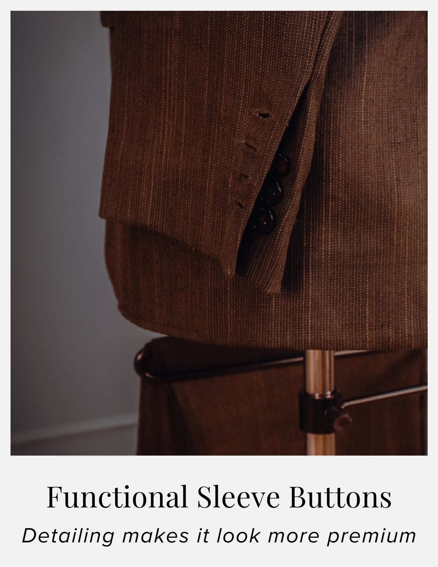 Single Breasted Double Button Khadi Suit