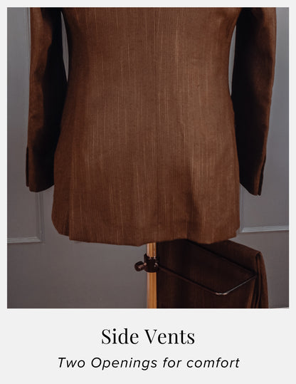Single Breasted Double Button Khadi Suit