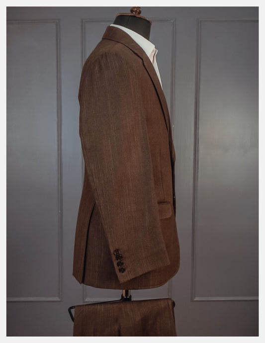 Single Breasted Double Button Khadi Suit