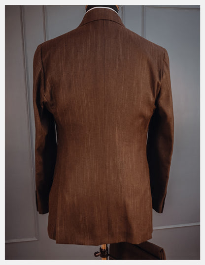 Single Breasted Double Button Khadi Suit