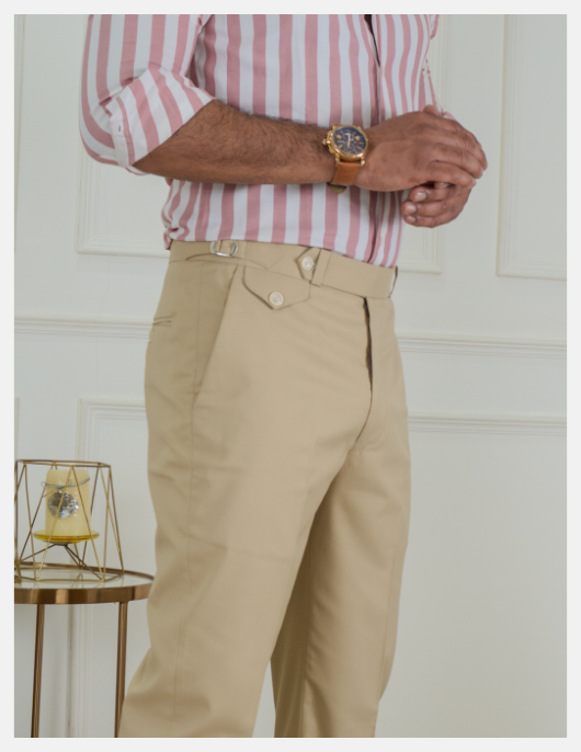 Italian Style Single Button With Side Adjusters
