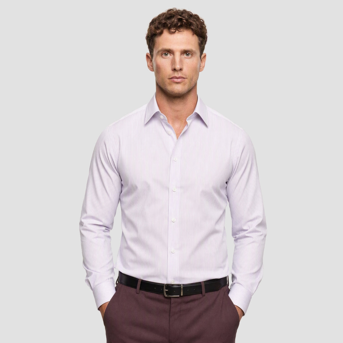 Lavender Pinstripe Shirt