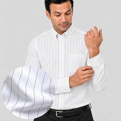 Black Chalk Stripe Shirt