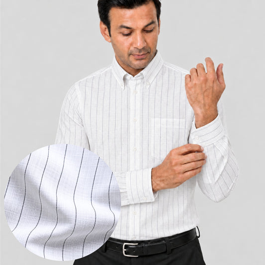 Black Chalk Stripe Shirt