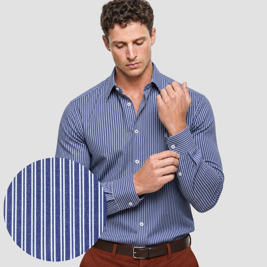 Royal Blue Stripe Shirt