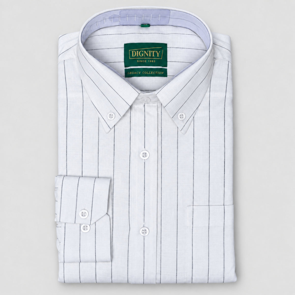 Black Chalk Stripe Shirt