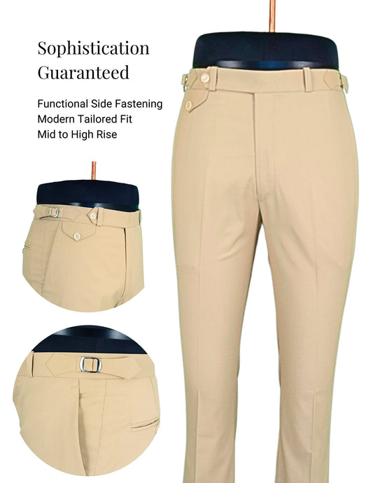 Italian Style Single Button With Side Adjusters