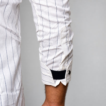 Black Chalk Stripe Shirt