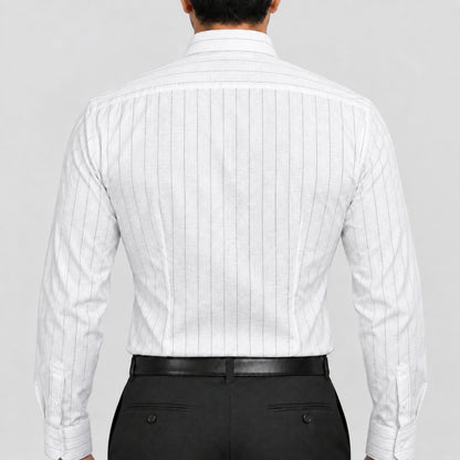 Black Chalk Stripe Shirt