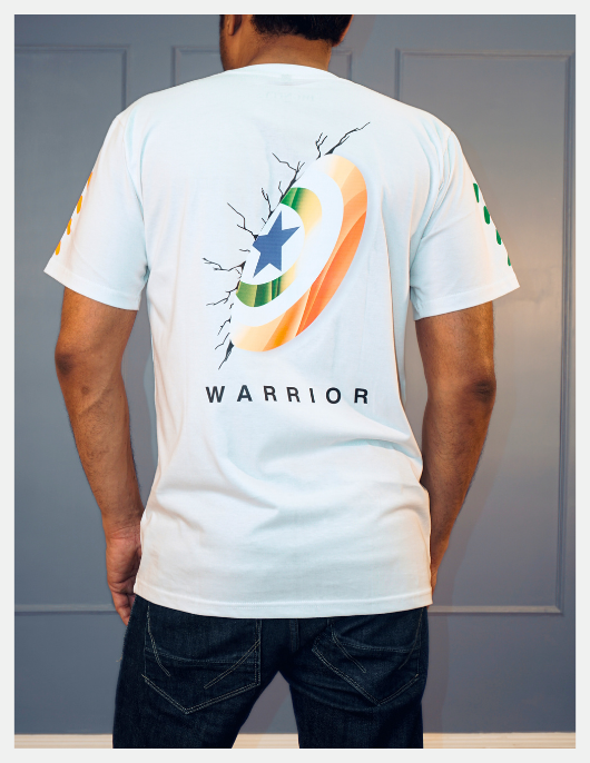 "Shield Of Bharat" Printed T-Shirt
