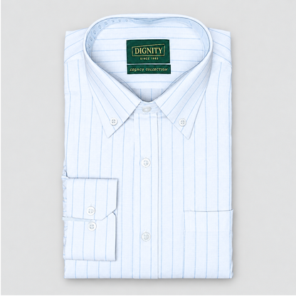 Blue Chalk Stripe Shirt
