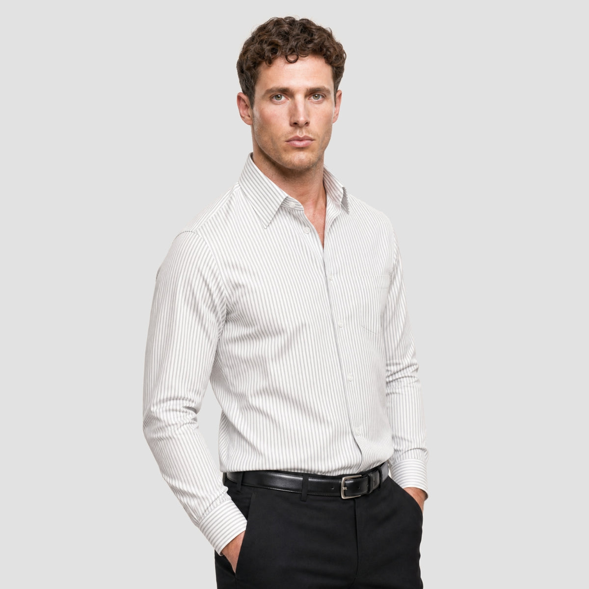 Grey Stripe Shirt