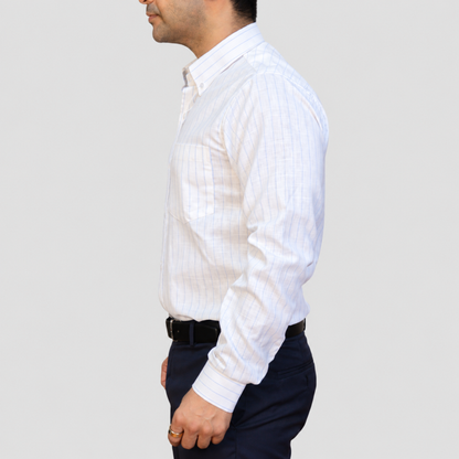 Blue Chalk Stripe Shirt