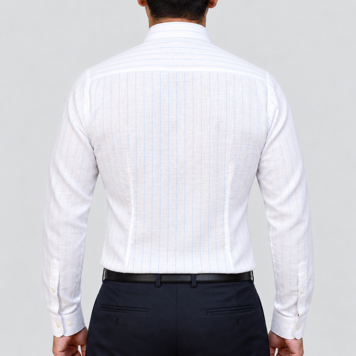 Blue Chalk Stripe Shirt