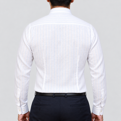Blue Chalk Stripe Shirt