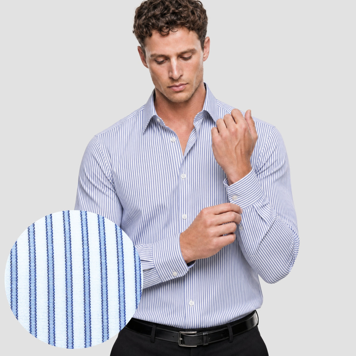 Light Blue Stripe Shirt