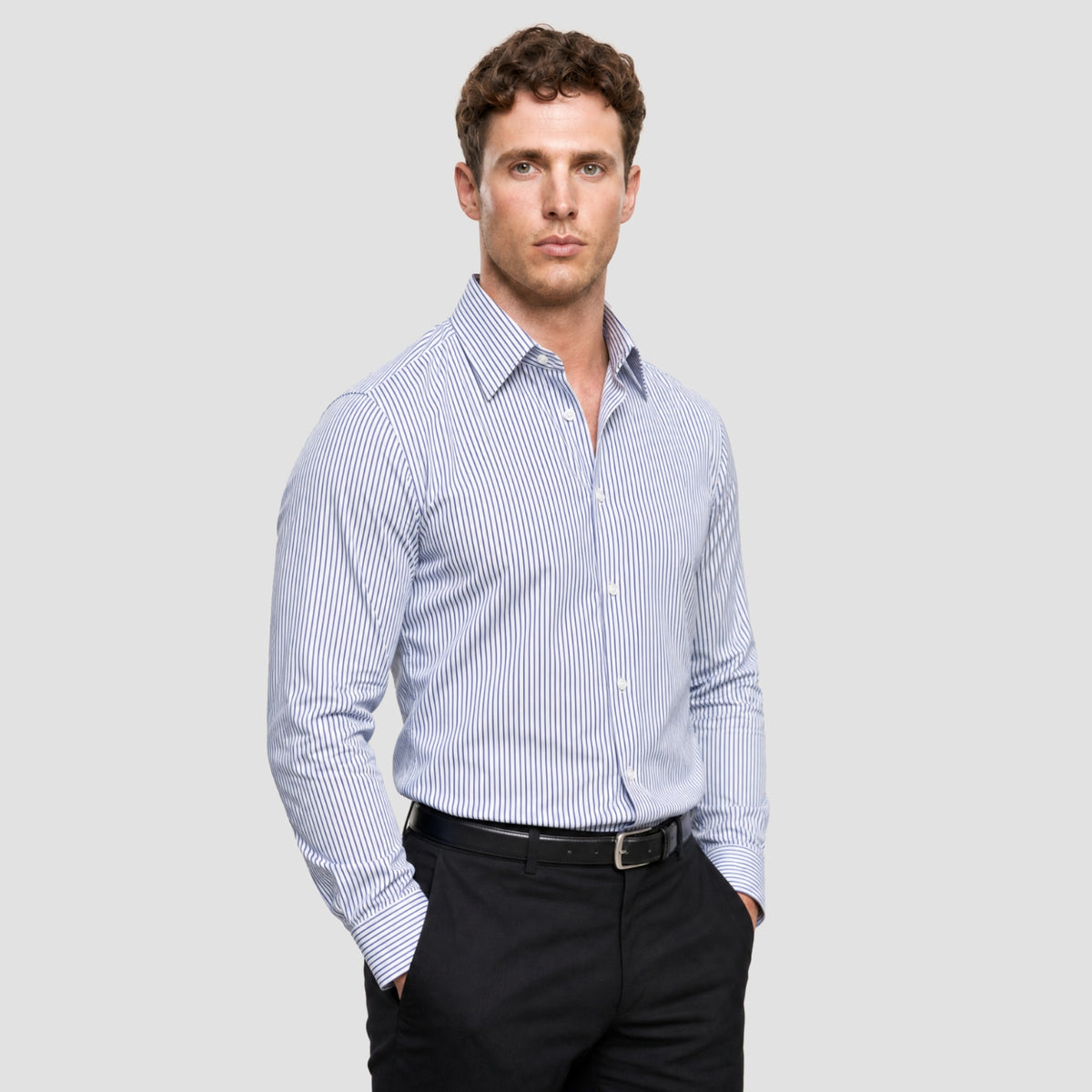 Light Blue Stripe Shirt