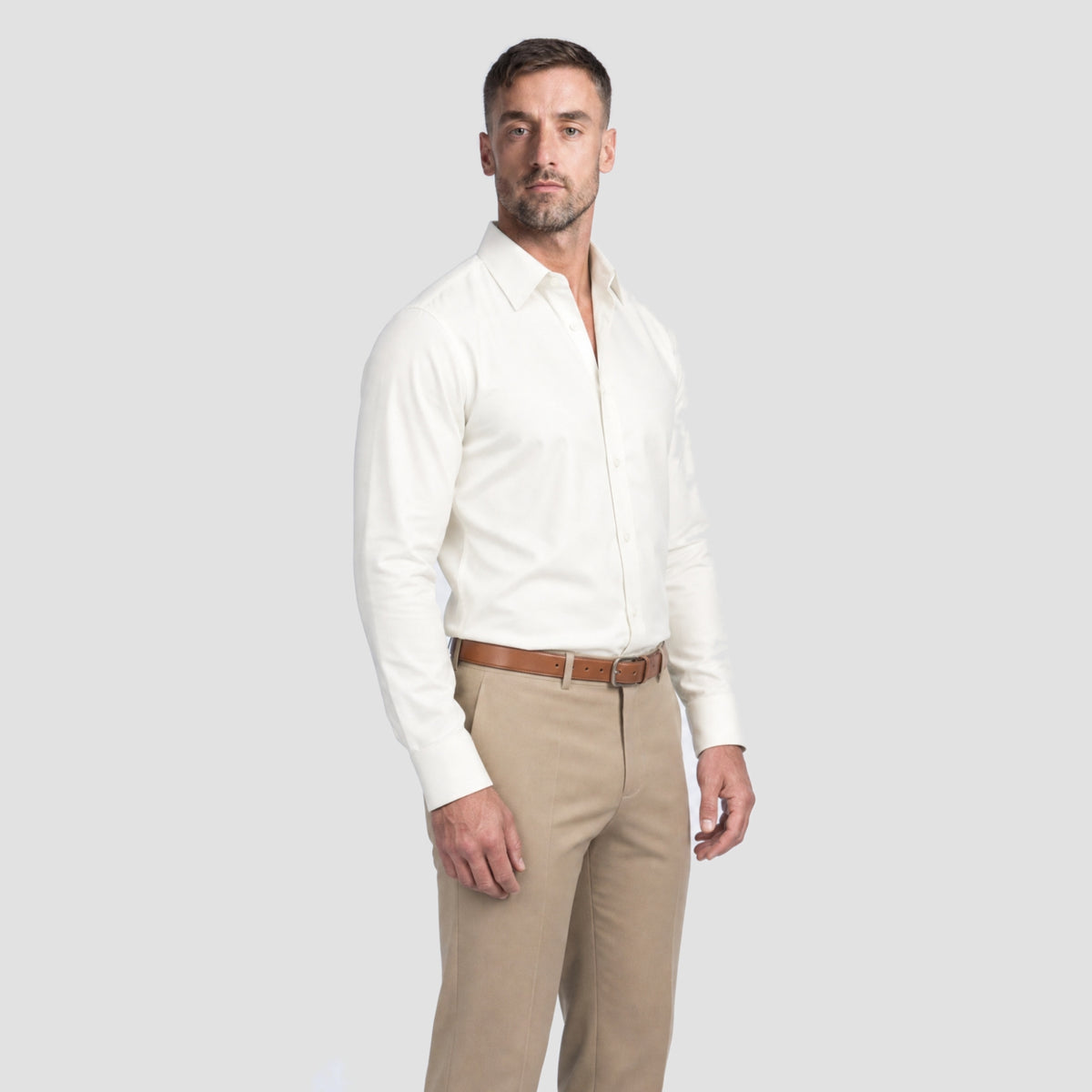 Off-White Solid Shirt