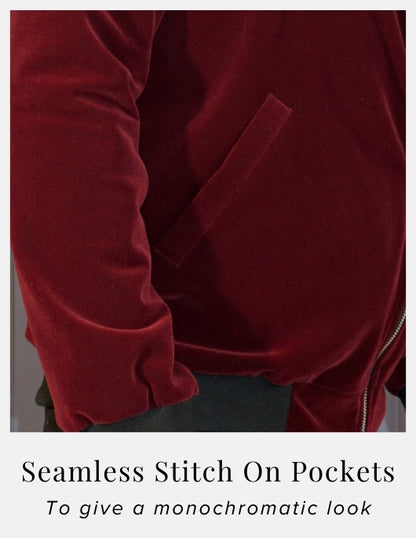 Velvet Bomber Jacket