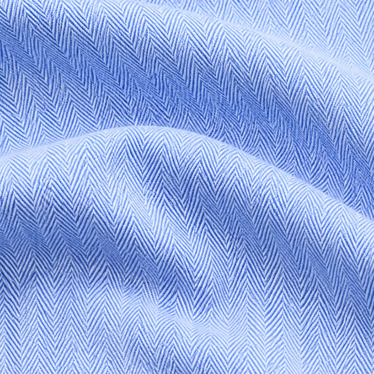 Blue Herringbone Weave Shirt