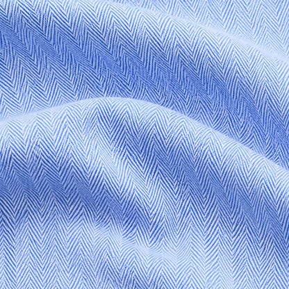 Blue Herringbone Weave Shirt