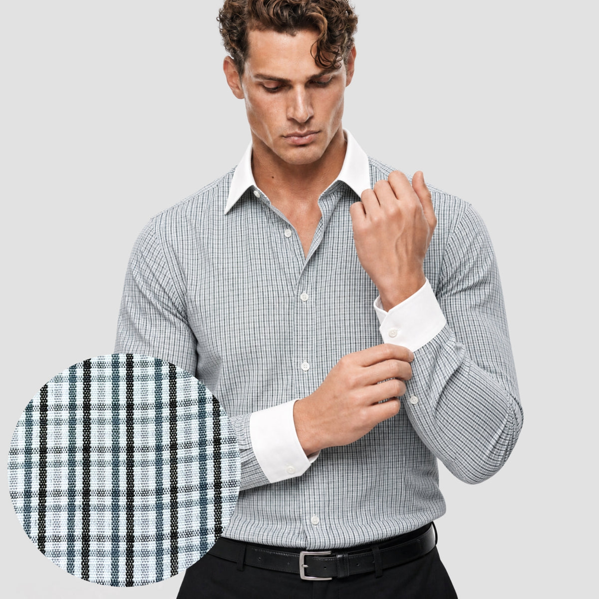 Green Check Banker Shirt