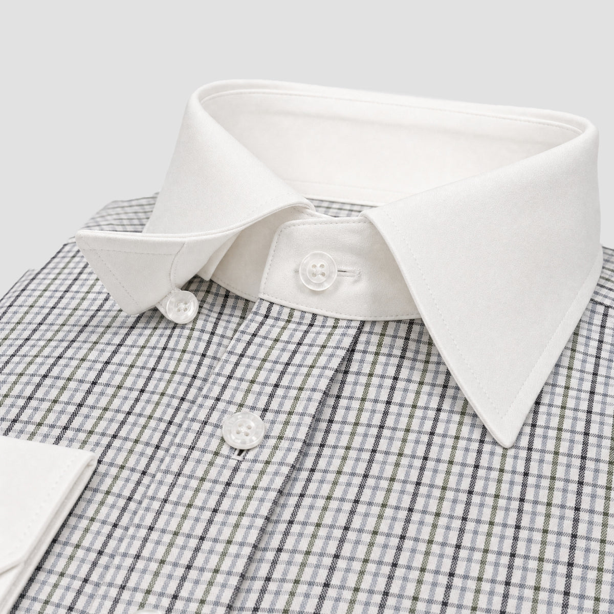 Green Check Banker Shirt