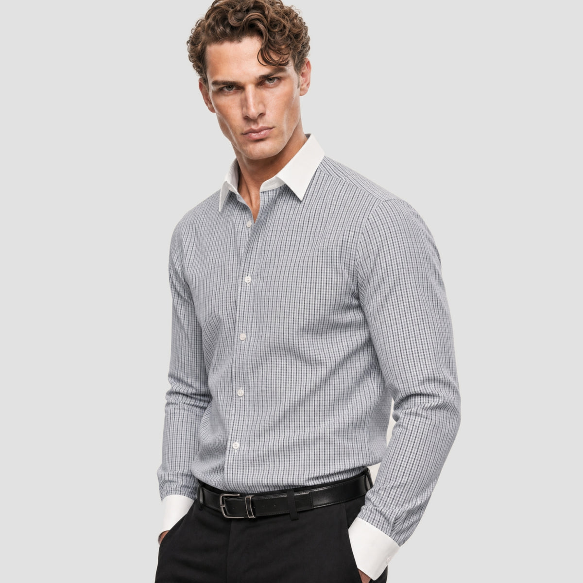 Green Check Banker Shirt