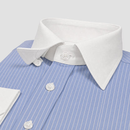 Blue Banker Stripe Shirt