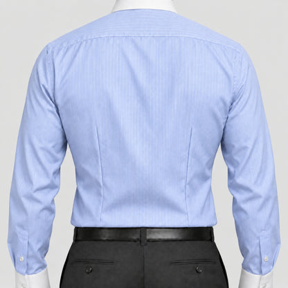 Blue Banker Stripe Shirt