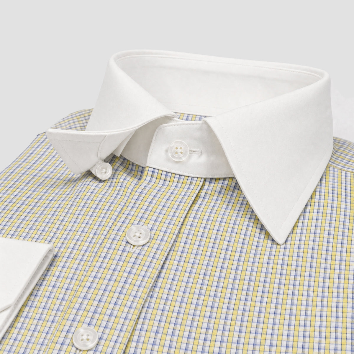 Yellow Check Banker Shirt