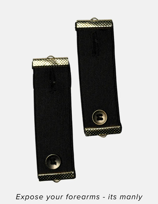 Black Cuff Holders for Men's Formal Single Cuff Shirts | Dignity | Product Detail View