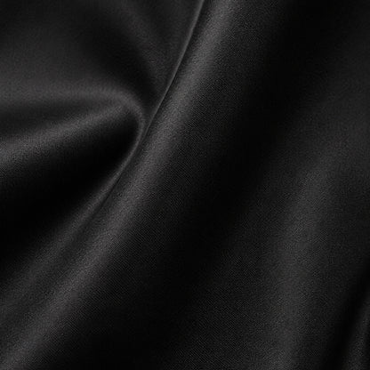 Black Cotton Satin Formal Shirt for Men – French Cuffs